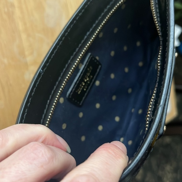 Like new Kate Spade black patten leather wristlet with removable strap - Picture 13 of 16